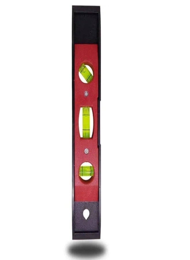 Drumstone 𝟏+𝟏 𝐘𝐄𝐀𝐑 𝐖𝐀𝐑𝐑𝐀𝐍𝐓𝐘 9-Inch Magnetic Torpedo Spirit Level - 3-Bubble Mini Pocket Level Ruler | Compact & Portable with Accurate Horizontal, Vertical & Measurements - Image 3